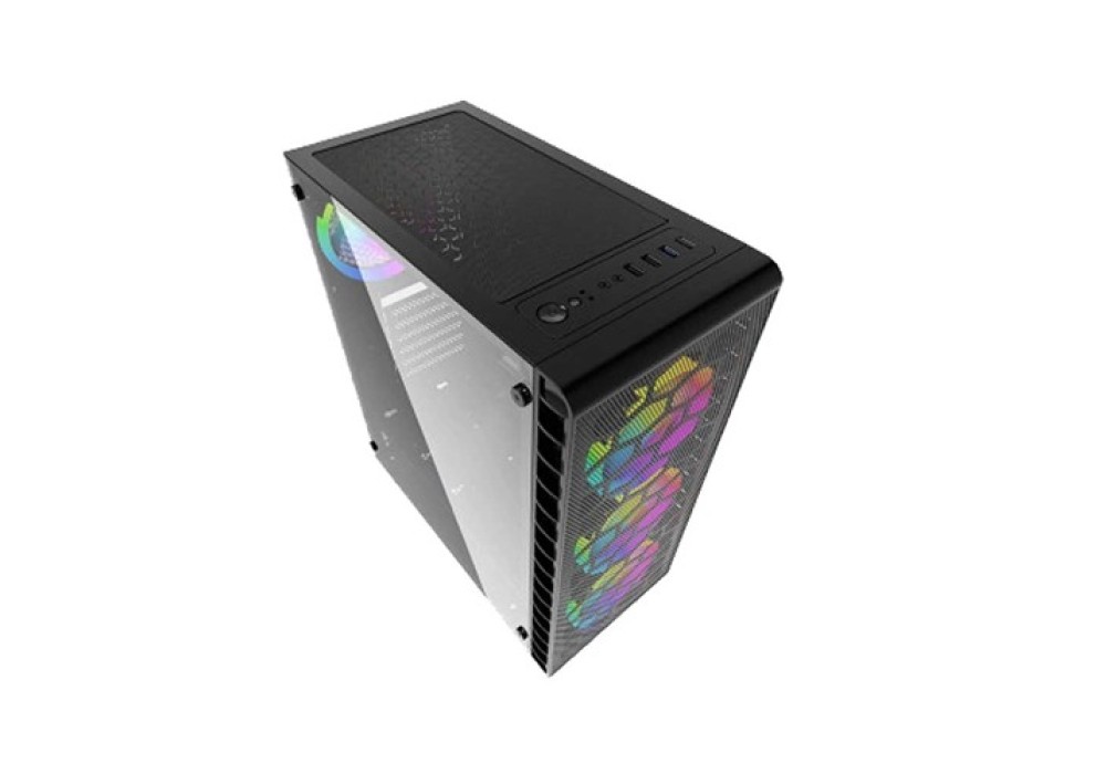 MaxGreen JX188-11-M ARGB Mid Tower Black ATX Gaming Casing