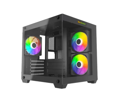MaxGreen S275-22 Mid-Tower M-ATX Gaming Casing With 3x ARGB Fan