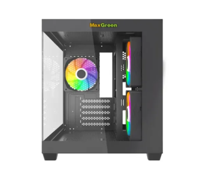 MaxGreen S275-22 Mid-Tower M-ATX Gaming Casing With 3x ARGB Fan