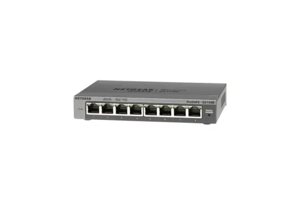 Netgear GS108E 8-Port Gigabit Plus Managed Desktop Switch