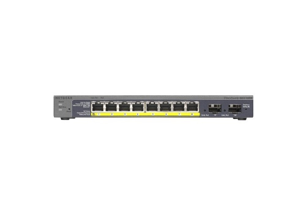 Netgear GS110TP 8-Port ProSafe Gigabit PoE Manage Switch