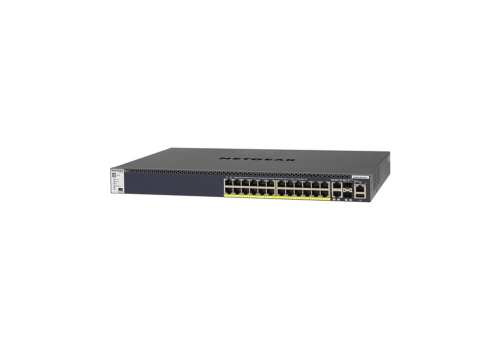 Netgear M4300-28G-PoE+ 26-Port 1G/10G PoE+ Compliant Managed Network Switch with SFP+ (480W)