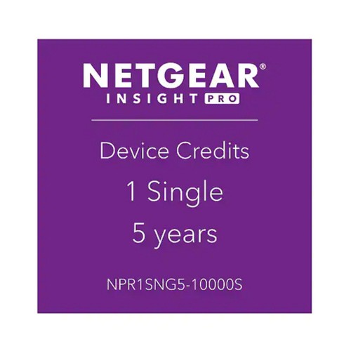 Netgear NPR1SNG5-10000S Insight Pro 1 Managed Device, 5 Year Subscription License