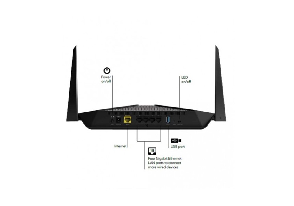 Netgear RAX40 AX3000 Nighthawk AX4 4-Stream WiFi 6 Router