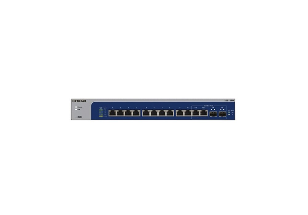 Netgear XS512EM 12-Port 10G Multi-Gigabit Ethernet Rackmount Switch