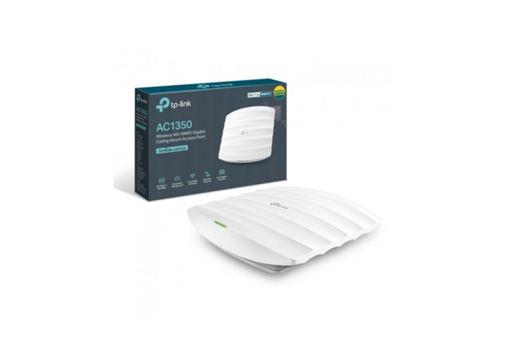 TP-Link EAP225 AC1350 Wireless MU-MIMO Gigabit Ceiling Mount Access Point