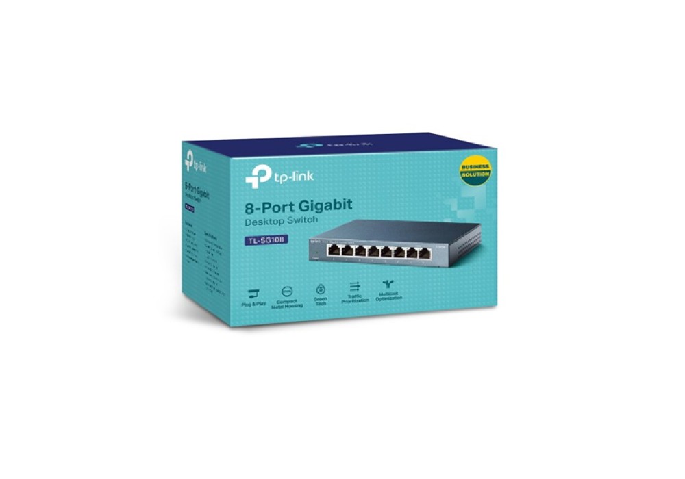 Tp-Link TL-SG108 V4 8-Port 10/100/1000Mbps Desktop Switch