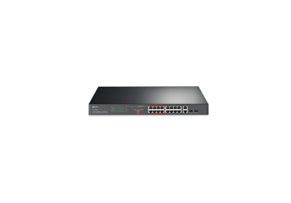 TP-Link TL-SL1218MP V2 16-Port 10/100Mbps + 2-Port Gigabit Unmanaged PoE Switch