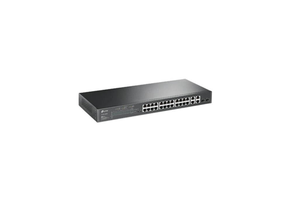 TP-Link TL-SL2428P TJetStream 24-Port 10/100Mbps + 4-Port Gigabit Smart Switch