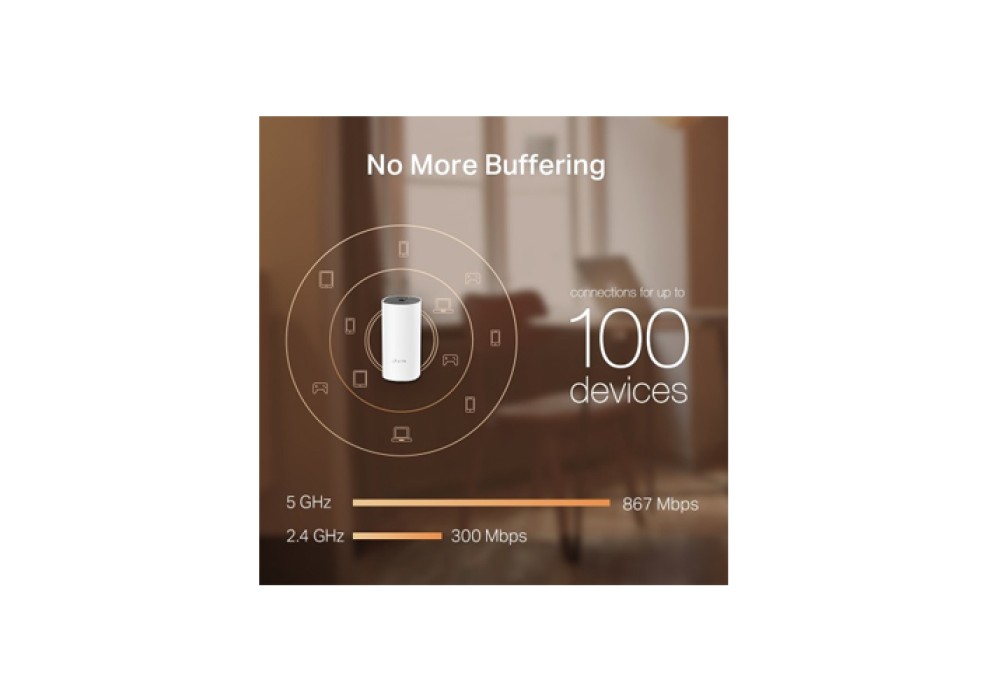 TP-Link Deco M4 (3 Pack) Whole Home Mesh Wi-Fi System AC1200 Dual-band Router