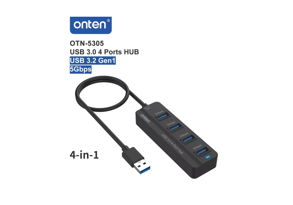 ONTEN OTN-5305 4 in 1 USB 3.0 TO USB 3.0 4-Port HUB 5Gbps