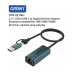 Onten USB 3.0 and Type-C to Gigabit Adapter