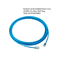 Panduit Cat 6A Shielded Patch Cord, 28 AWG, 5m, Blue, RJ45 Plug, TX6A-28 STP28X5MBU