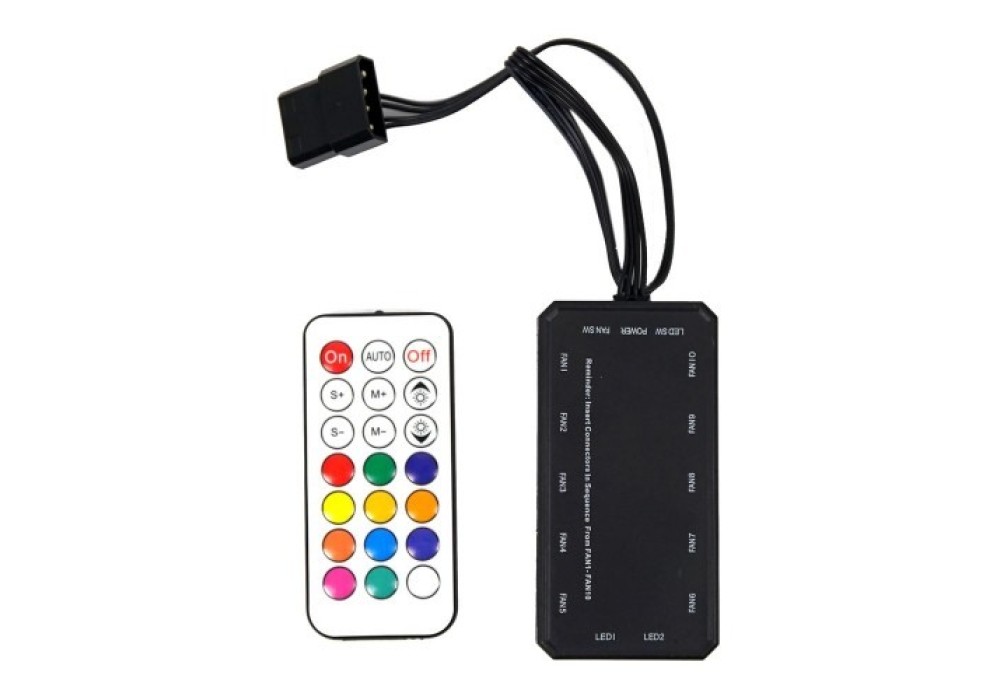 Redragon GC-F009 RGB Casing Cooler Fan Triple Pack with Remote