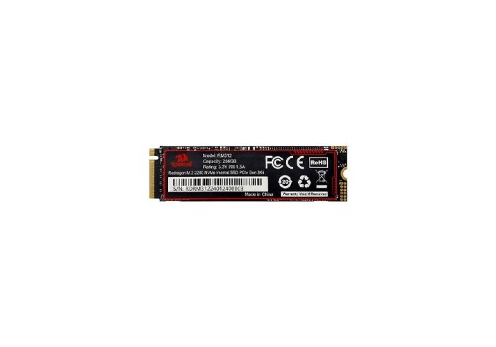 Redragon RM312 256GB PCIE GEN 3.0 M.2 NVME SSD