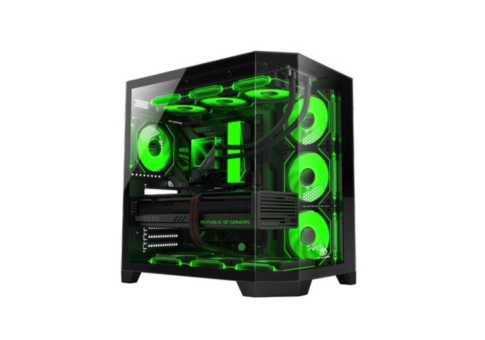 Revenger Air Box 7 ARGB Full Tower Desktop Gaming Case (Black)