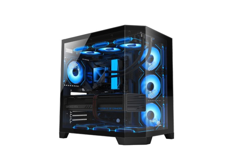 Revenger Air Box 7 ARGB Full Tower Desktop Gaming Case (Black)