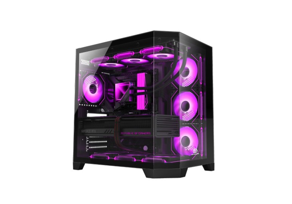 Revenger Air Box 7 ARGB Full Tower Desktop Gaming Case (Black)