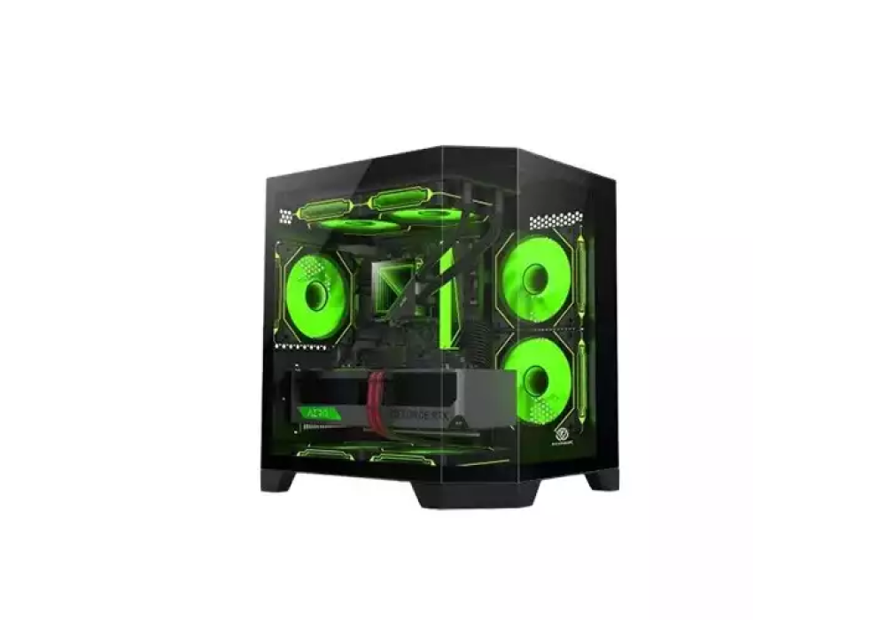 Revenger Air Box Mini ARGB Mid-Tower Gaming Desktop Case (Black)