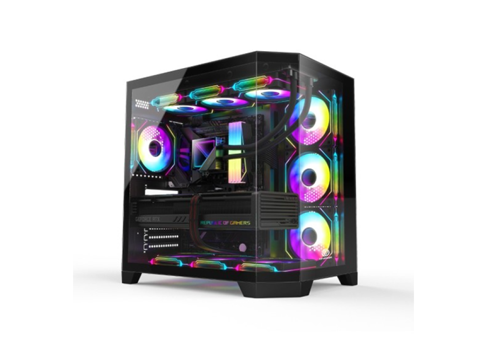 Revenger INFINITY 7 ARGB Fans Full Tower Gaming Case - Black