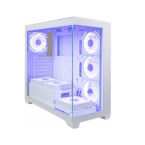 Revenger INFINITY Full Tower White ATX Gaming Desktop Casing with 7 ARGB Fan