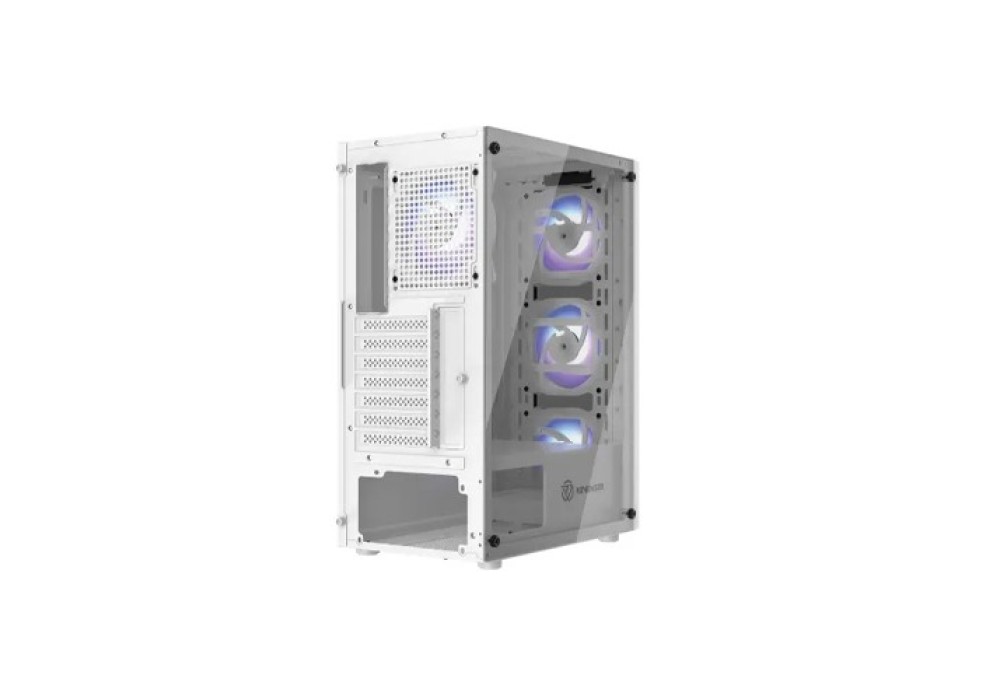 Revenger SHOCKWAVE Mid Tower ATX RGB Gaming Case White