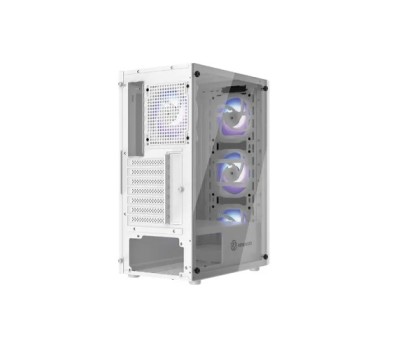 Revenger SHOCKWAVE Mid Tower ATX RGB Gaming Case White