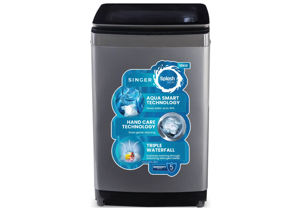 Singer SRWM-S300ATL100ISMJG1 10KG Top Load Washing Machine