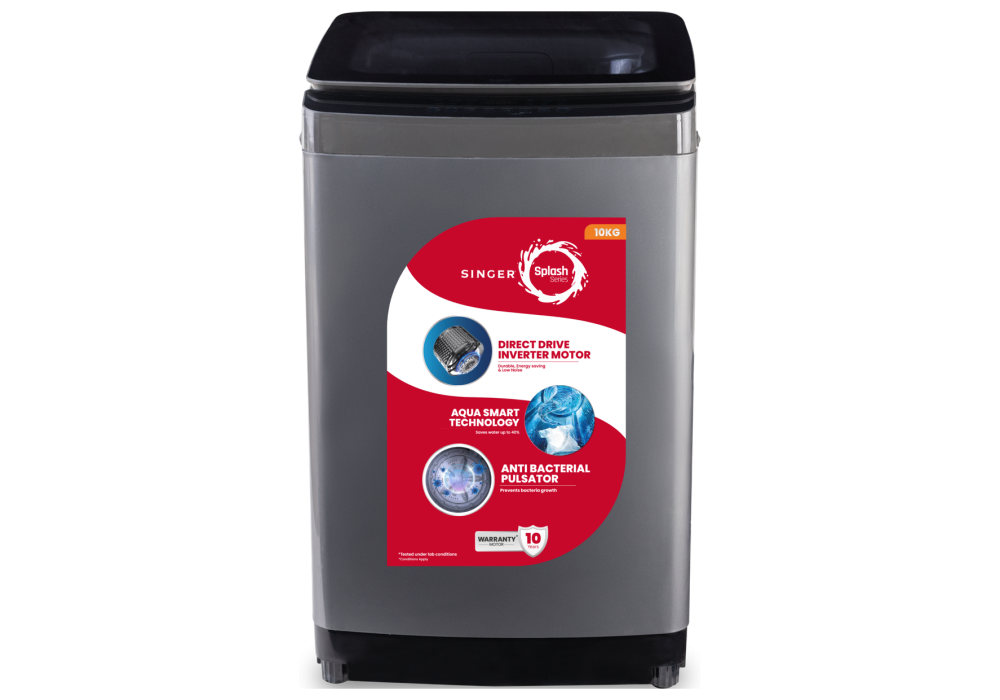 Singer S300ATL100DSMJG1 10 KG Top Load DD Inverter Washing Machine 