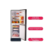 Singer FBDS260-RG 260L Red Bottom Mount Refrigerator