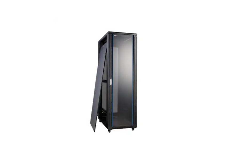 Safenet 32U Tempered Glass Door Floor Standing Server Cabinet