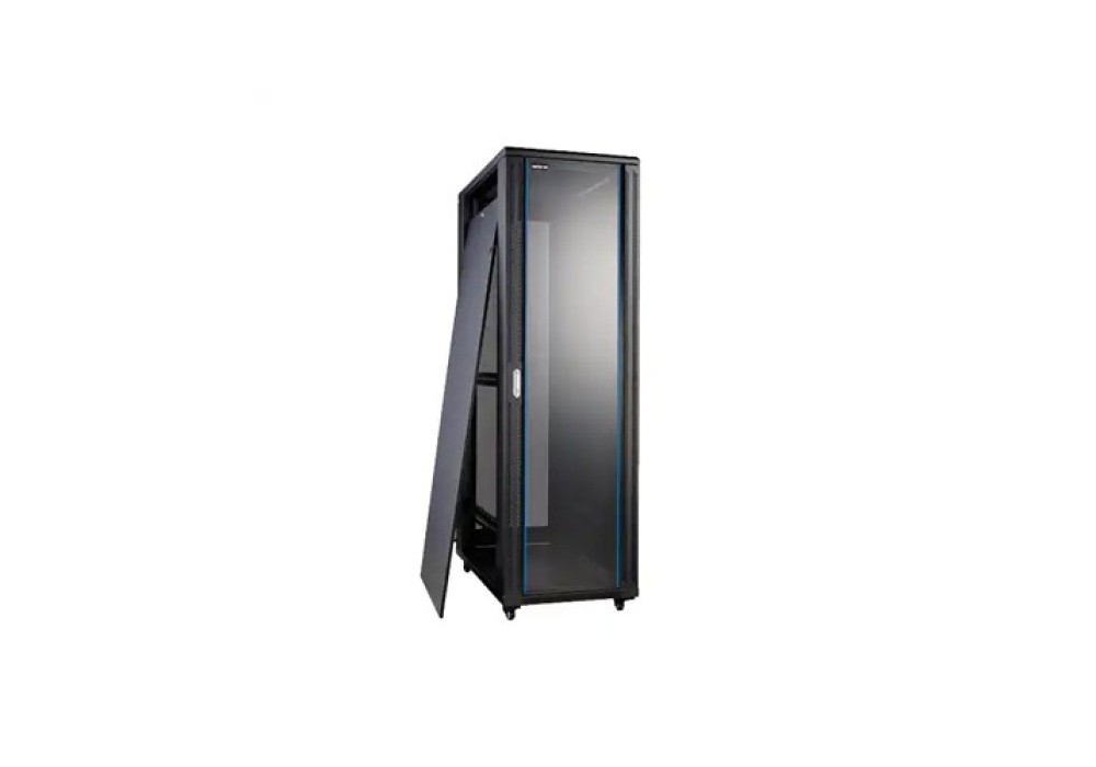 Safenet 42U-XL Tempered Glass Door Floor Standing Server Cabinet