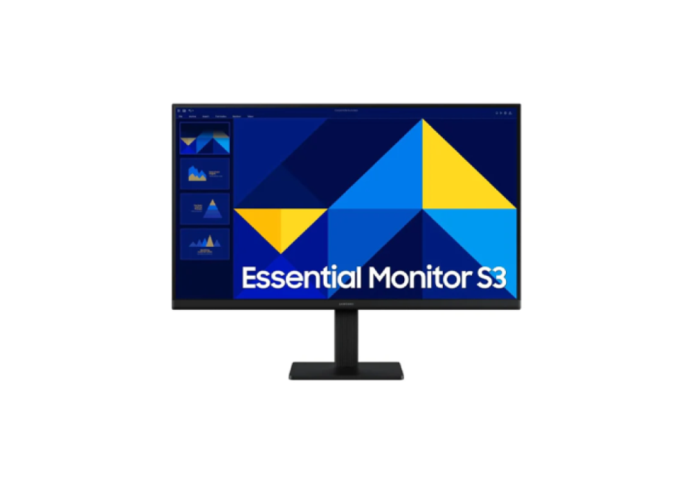 SAMSUNG S24D300GAM 24 INCH ESSENTIAL FHD OFFICE IPS 100Hz BLACK MONITOR
