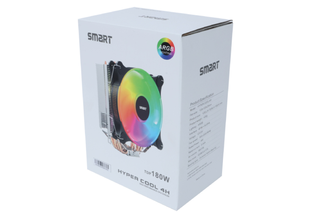 SMART HYPER COOL 4H 180W ARGB CPU Cooler