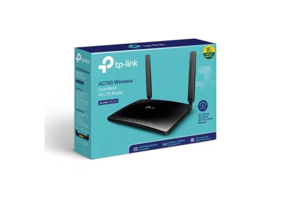 TP-Link Archer MR200 AC750 Wireless Dual Band 4G LTE Router