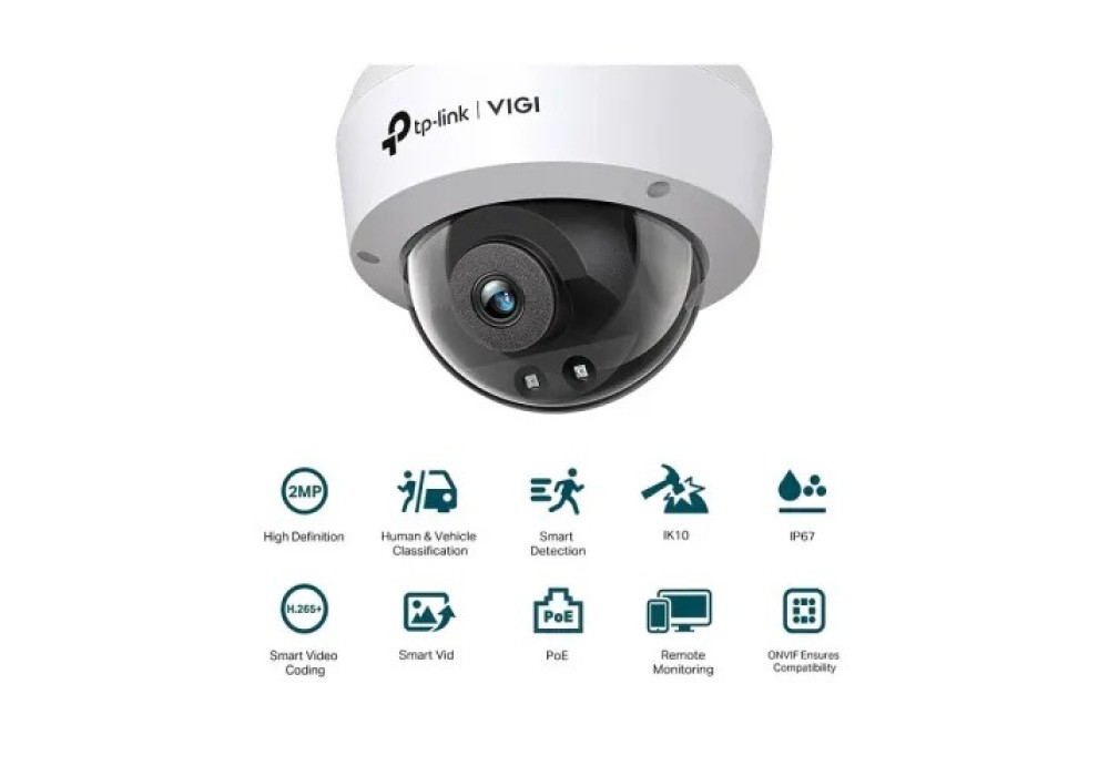 TP-Link VIGI C220I 2MP 4mm Lens IR Dome IP Camera