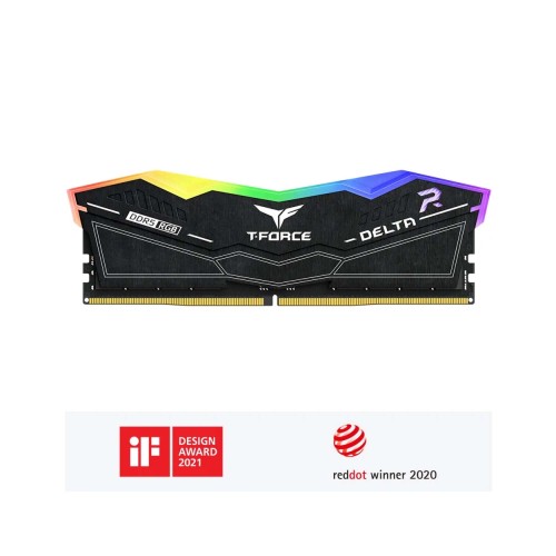 TEAM T-FORCE DELTA RGB BLACK 32GB DDR5 6000MHz CL38 Desktop Ram
