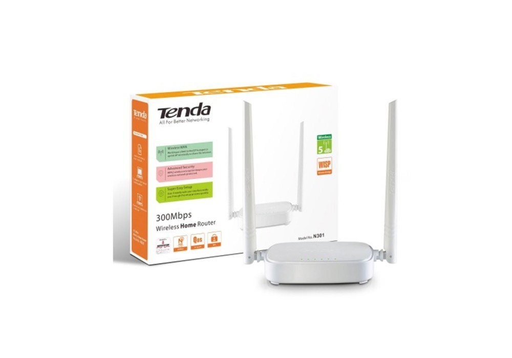 Tenda N301 Wireless N300 Easy Setup Router