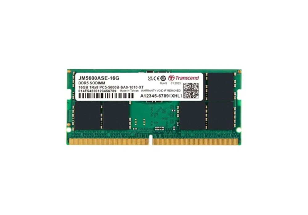 TRANSCEND 16GB JM DDR5 5600 SO-DIMM LAPTOP RAM