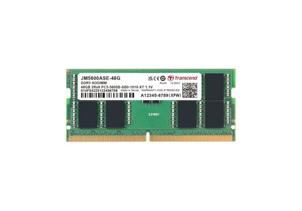 Transcend 48GB JM DDR5 5600Mhz SO-DIMM Laptop RAM