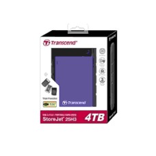 Transcend 4TB StoreJet 25H3 Portable Hard Disk Drive (HDD) Purple