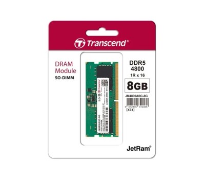 Transcend 8GB JM DDR5 4800 SO-DIMM LAPTOP RAM