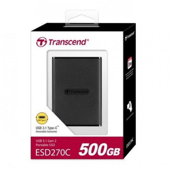 Transcend ESD270C 500GB USB 3.1 Gen 2 Type-C External SSD