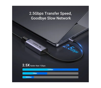UGREEN CM648 (25052) USB-C to RJ45 2.5G Ethernet Adapter