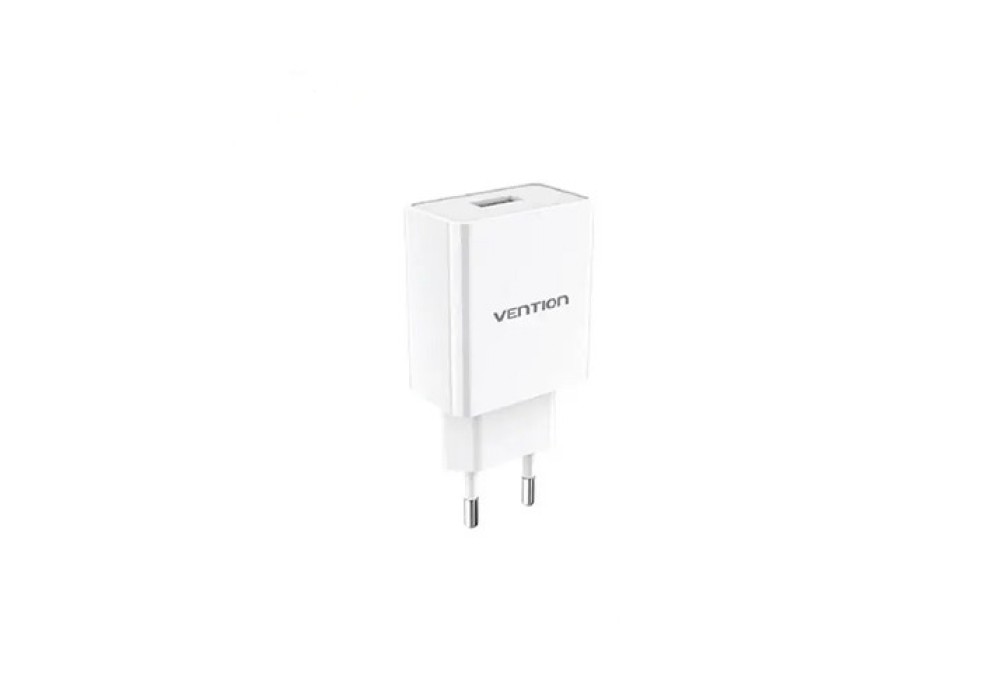 VENTION WML-CH07-EU-W 1-Port USB Wall Charger (12W) EU-Plug – White