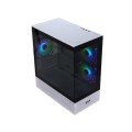 Virtu H50W White+Black Gold Gaming Case