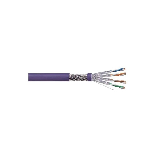 Vivanco F/FTP Shielded, LSZH, Cat-6A, 305 Meter, Purple Network Cable