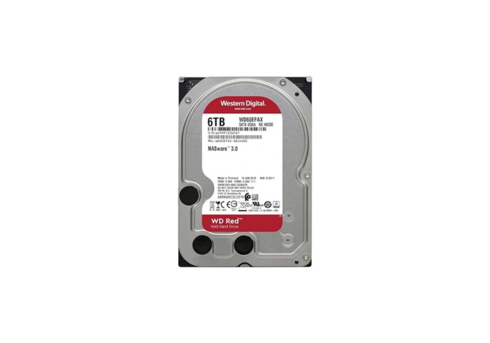 Western Digital RED 6TB 3.5 Inch SATA 5400RPM NAS HDD