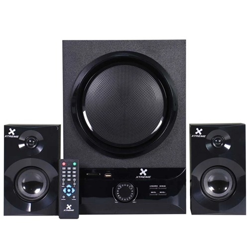 Xtreme E209BU 2:1 Bluetooth Black Speaker With Remote
