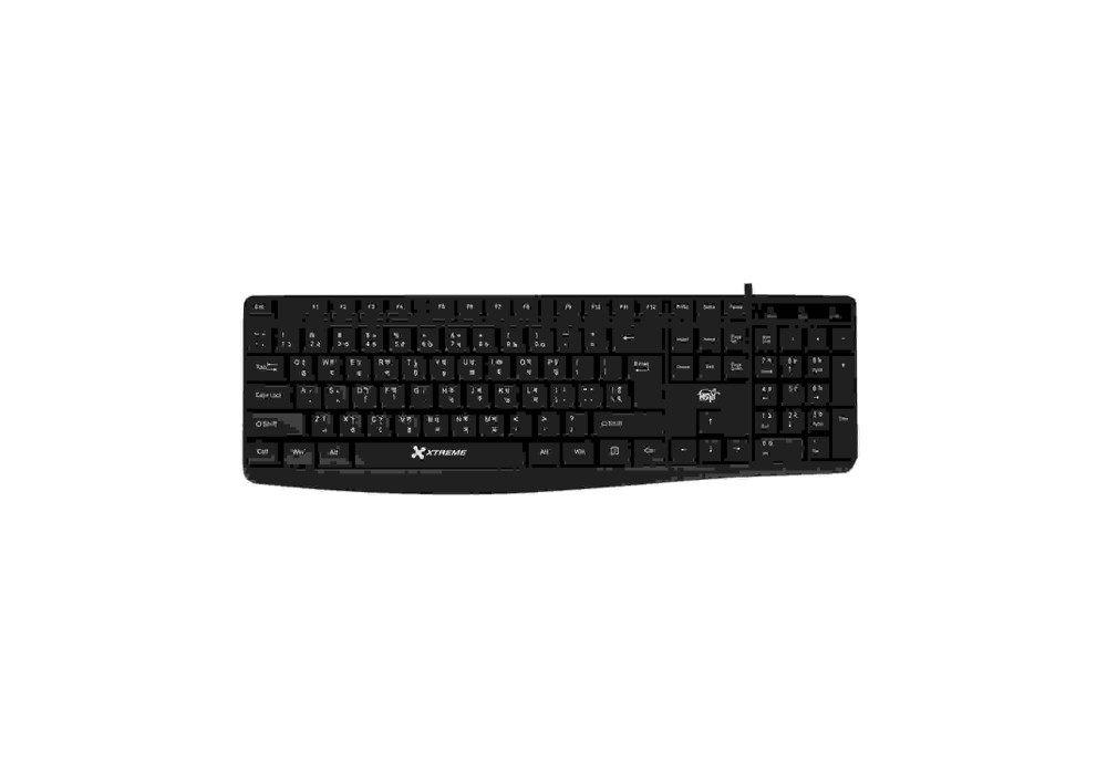 Xtreme KB220S Wired Black Keyboard with Bangla